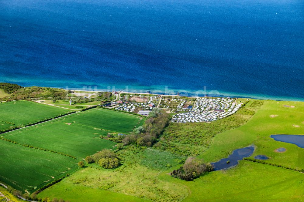 Luftbild Gremersdorf - Campingplatz an der Meeresküste Johannistal Blank Eck in Gremersdorf im Bundesland Schleswig-Holstein, Deutschland