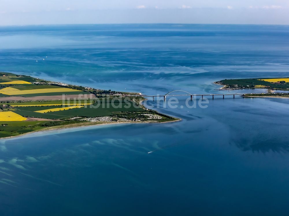 Luftaufnahme Struckkamphuk - Campingplatz an der Meeresküste der Ostsee in Fehmarn im Bundesland Schleswig-Holstein, Deutschland