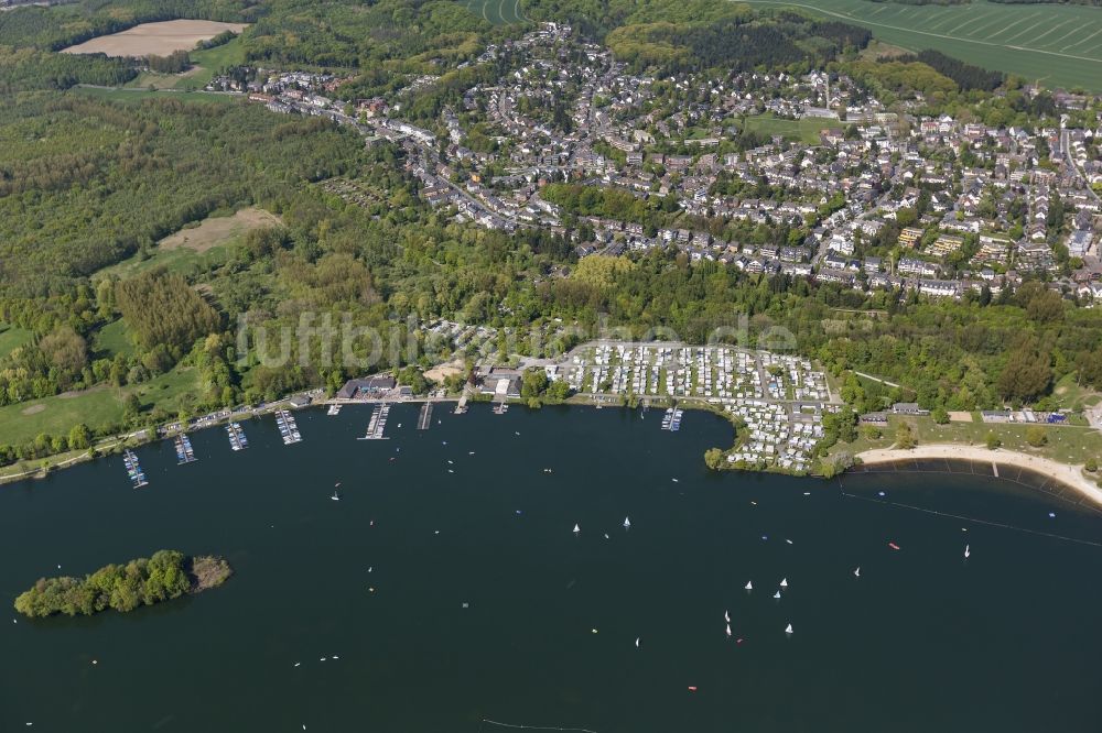 Luftbild Unterbach - Campingplatz am Menzelsee und Strandbad Nord bei Unterbach in Nordrhein-Westfalen