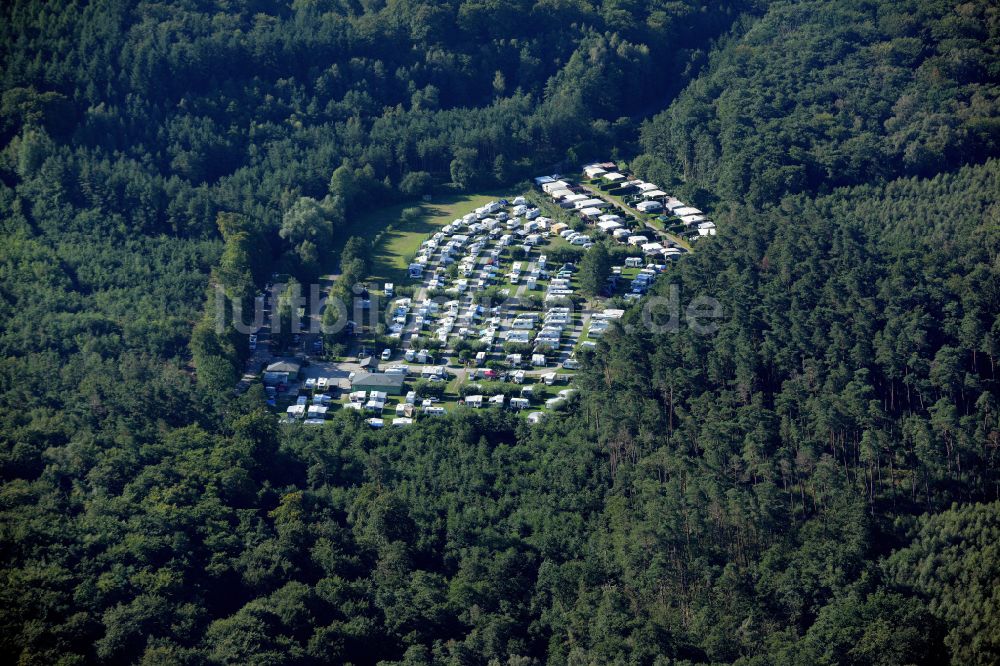 Luftaufnahme Seebad Heringsdorf - Campingplatz Ostsee-Camping Bansin in Seebad Heringsdorf im Bundesland Mecklenburg-Vorpommern, Deutschland