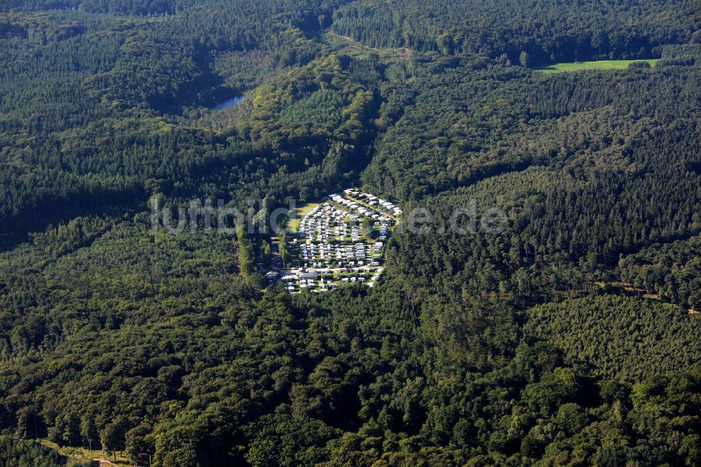 Seebad Heringsdorf von oben - Campingplatz Ostsee-Camping Bansin in Seebad Heringsdorf im Bundesland Mecklenburg-Vorpommern, Deutschland