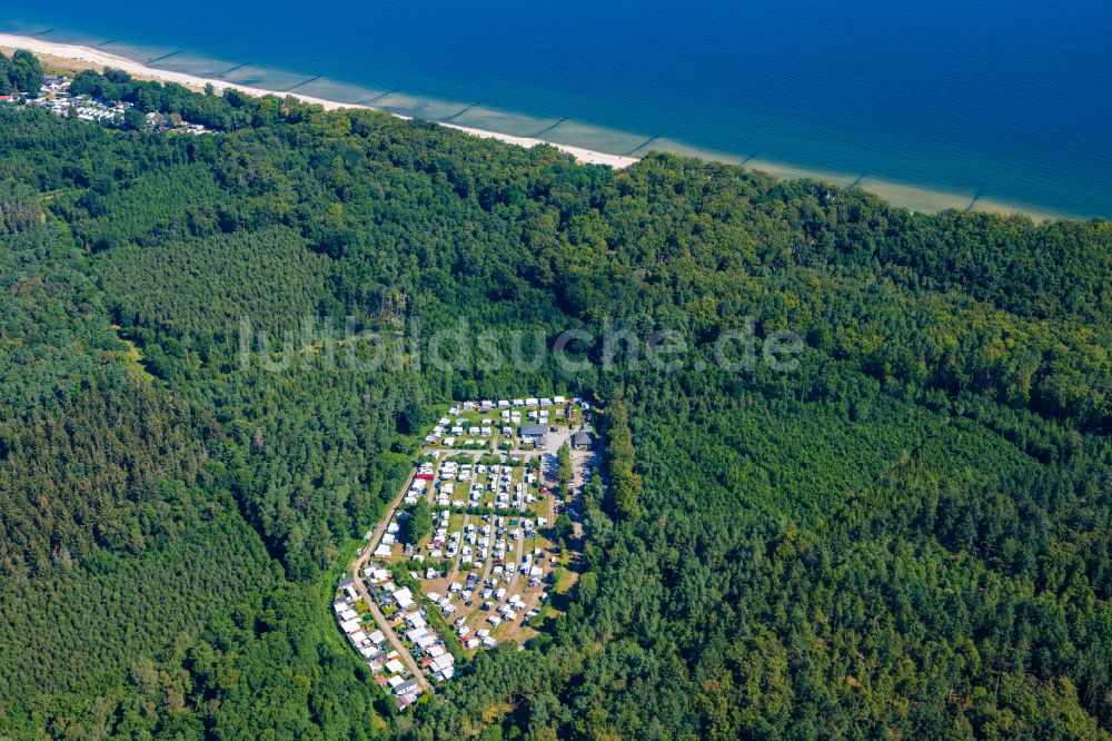 Luftbild Seebad Heringsdorf - Campingplatz Ostsee-Camping Bansin in Seebad Heringsdorf im Bundesland Mecklenburg-Vorpommern, Deutschland