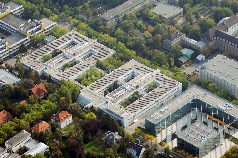 Berlin von oben - Campus FU Berlin und Seminaris Hotel in Dahlem