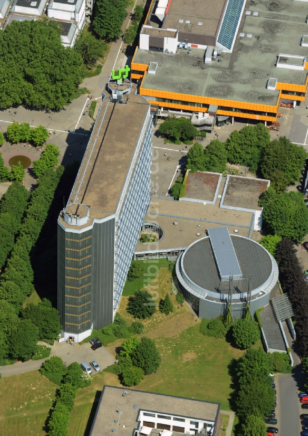 Dortmund Von Oben - Campus- Gebäude Der Universität Und Hochhaus Der TU ...