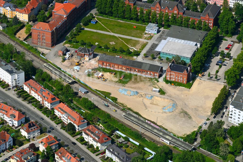 Luftbild Rostock - Campus- Gebaude der Universitat an der Ulmenstraße in Rostock im Bundesland Mecklenburg-Vorpommern, Deutschland