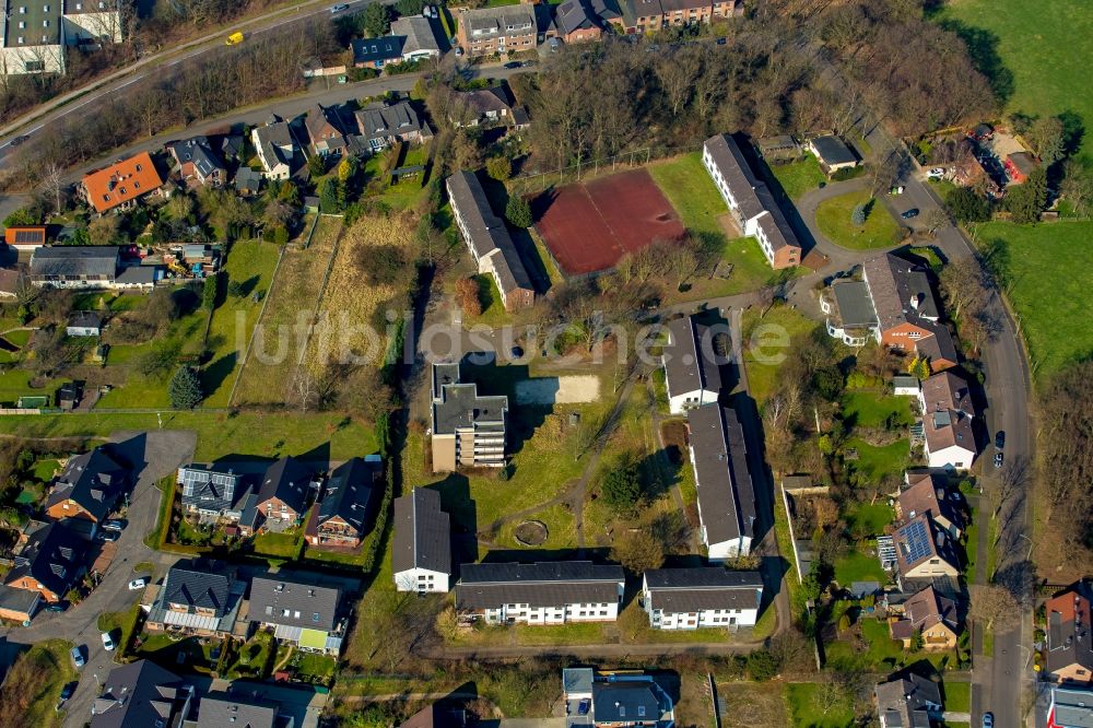 Luftbild Neukirchen - Campus- Gebäude des CJD Berufsbildungswerk Niederrhein in Neukirchen im Bundesland Nordrhein-Westfalen