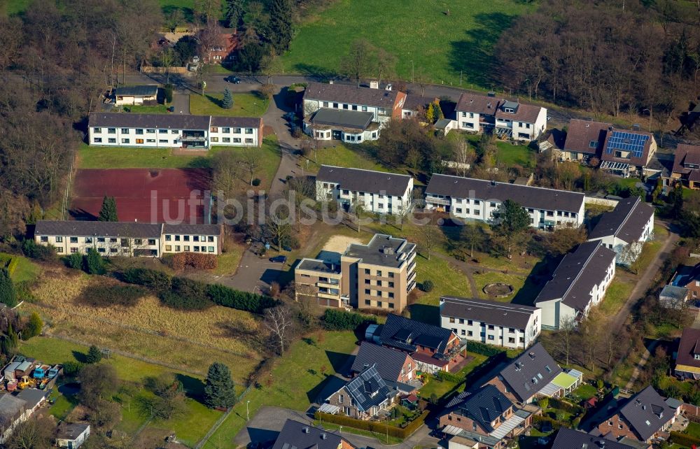 Luftaufnahme Neukirchen - Campus- Gebäude des CJD Berufsbildungswerk Niederrhein in Neukirchen im Bundesland Nordrhein-Westfalen