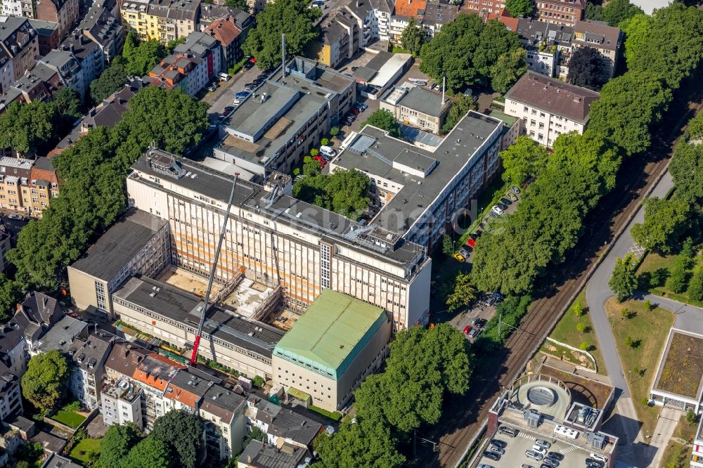 Dortmund aus der Vogelperspektive: Campus- Gebäude der Fachhochschule Fachhochschule Dortmund in Dortmund im Bundesland Nordrhein-Westfalen, Deutschland