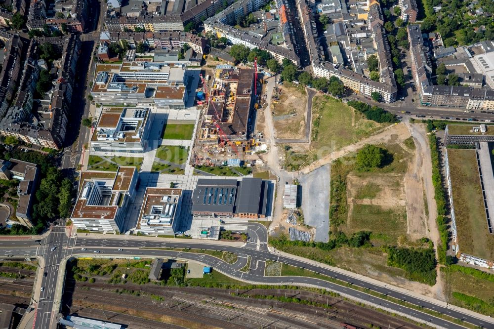 Düsseldorf aus der Vogelperspektive: Campus- Gebäude der Fachhochschule Hochschule Düsseldorf - Campus Derendorf in Düsseldorf im Bundesland Nordrhein-Westfalen