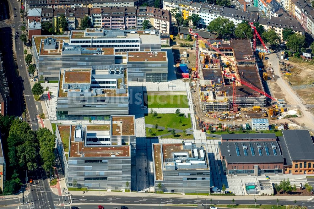 Luftaufnahme Düsseldorf - Campus- Gebäude der Fachhochschule Hochschule Düsseldorf - Campus Derendorf in Düsseldorf im Bundesland Nordrhein-Westfalen