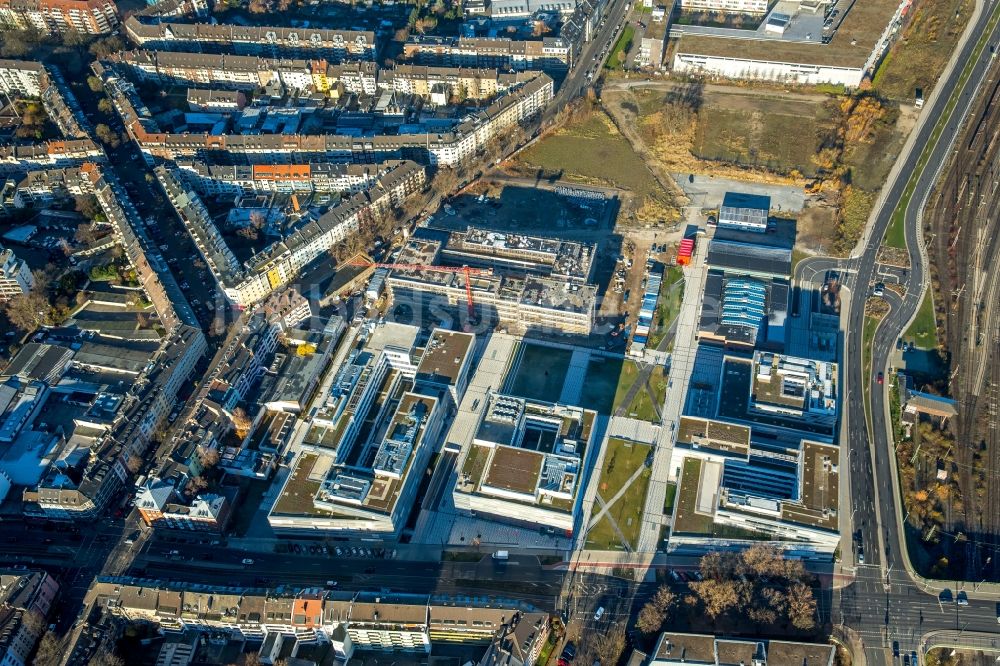 Luftbild Düsseldorf - Campus- Gebäude der Fachhochschule Hochschule Düsseldorf - Campus Derendorf in Düsseldorf im Bundesland Nordrhein-Westfalen