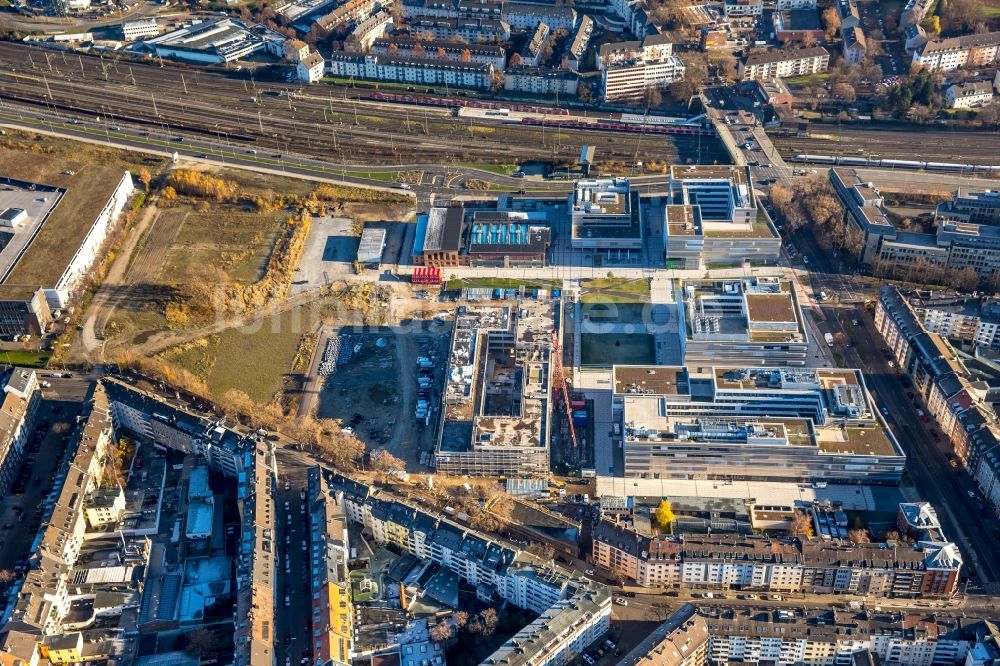 Luftbild Düsseldorf - Campus- Gebäude der Fachhochschule Hochschule Düsseldorf - Campus Derendorf in Düsseldorf im Bundesland Nordrhein-Westfalen