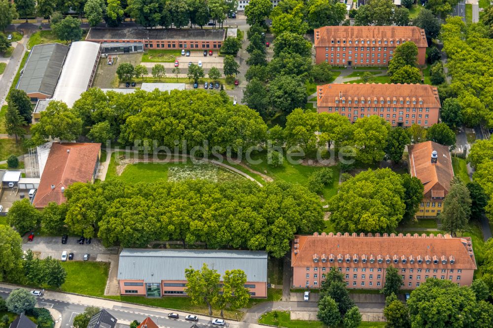 Luftbild Soest - Campus- Gebäude der Fachhochschule Südwestfalen in Soest im Bundesland Nordrhein-Westfalen, Deutschland