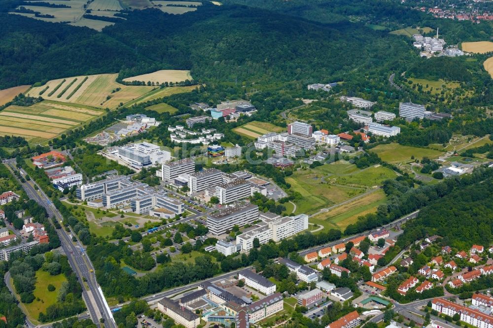 Göttingen von oben - Campus- Gebäude der Georg-August-Universität Göttingen im Bundesland Niedersachsen