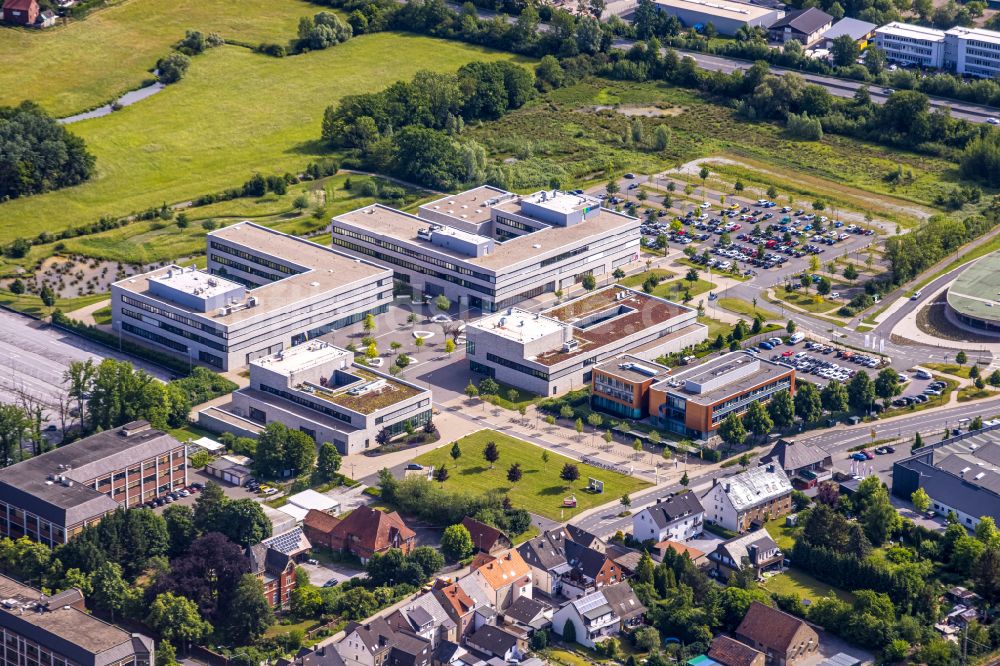 Luftbild Lippstadt - Campus- Gebäude der Hochschule Hamm-Lippstadt in Lippstadt im Bundesland Nordrhein-Westfalen, Deutschland