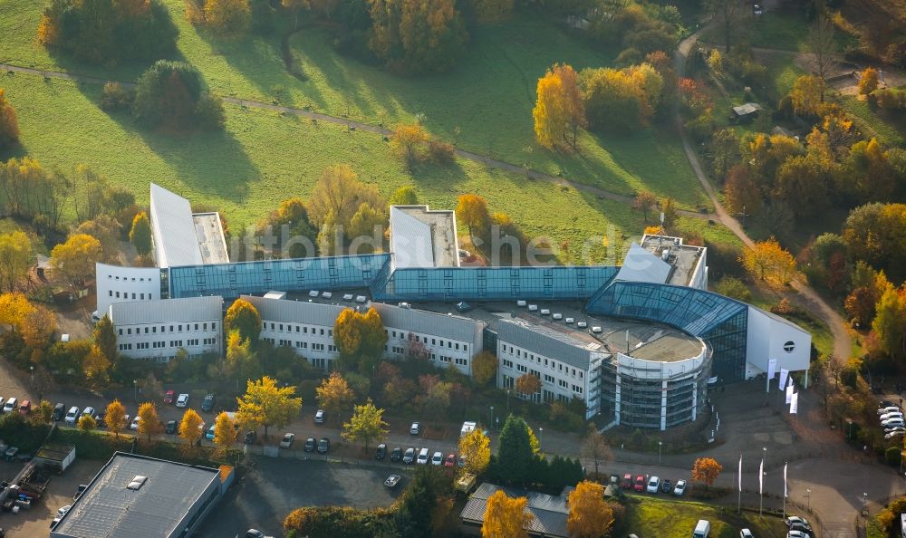 Witten aus der Vogelperspektive: Campus- Gebäude der privaten Universität Witten/Herdecke in Witten im Bundesland Nordrhein-Westfalen