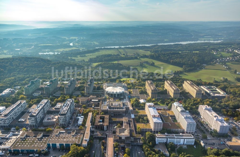 Luftaufnahme Bochum - Campus- Gebäude der Ruhr-Universität in Bochum im Bundesland Nordrhein-Westfalen