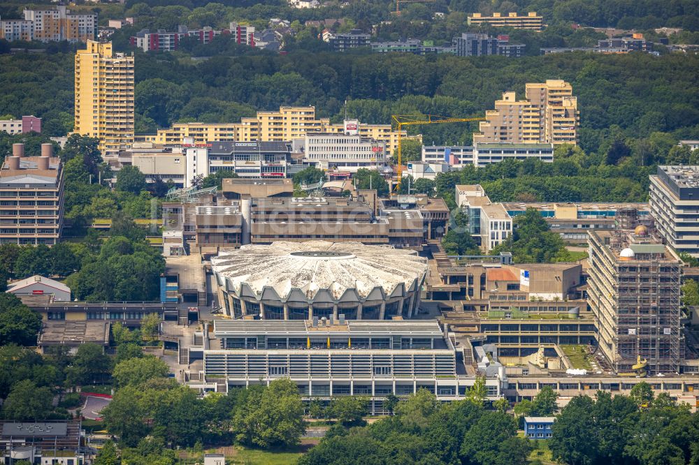 Luftaufnahme Bochum - Campus- Gebäude der Ruhr-Universität in Bochum im Bundesland Nordrhein-Westfalen