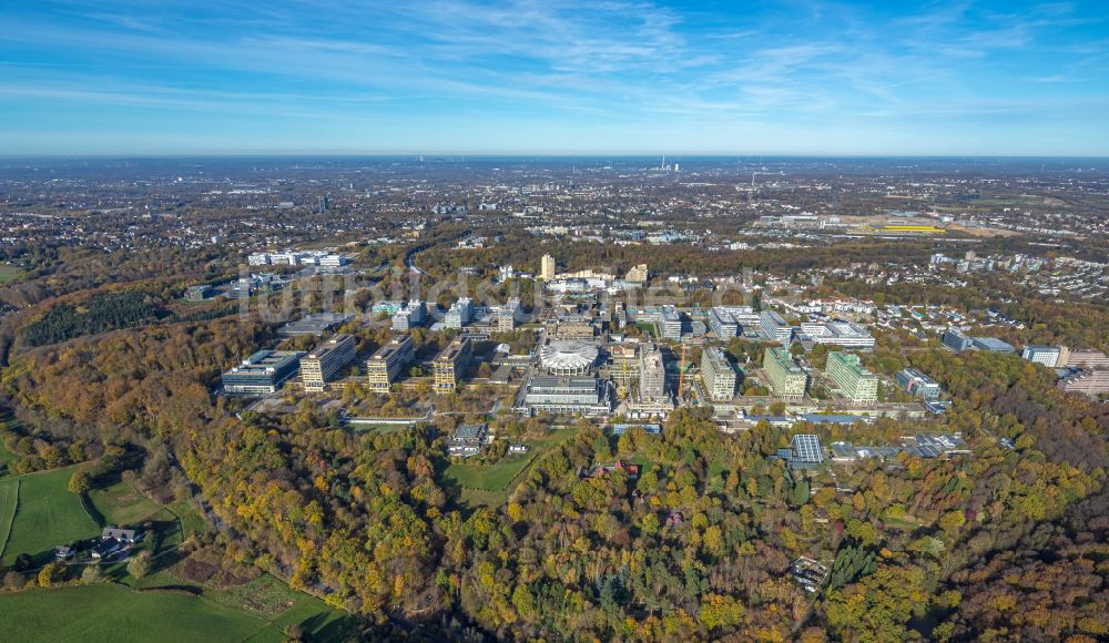 Luftbild Bochum - Campus- Gebäude der Ruhr-Universität in Bochum im Bundesland Nordrhein-Westfalen