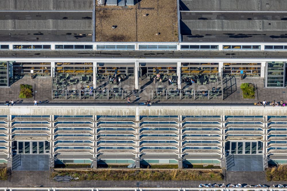 Bochum aus der Vogelperspektive: Campus- Gebäude der Ruhr-Universität in Bochum im Bundesland Nordrhein-Westfalen