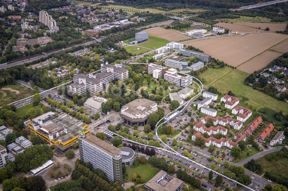 Dortmund von oben - Campus- Gebäude der TU Technischen Universität in Dortmund im Bundesland Nordrhein-Westfalen