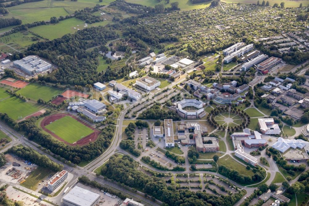 Bayreuth von oben - Campus- Gebäude der Universität in Bayreuth im Bundesland Bayern