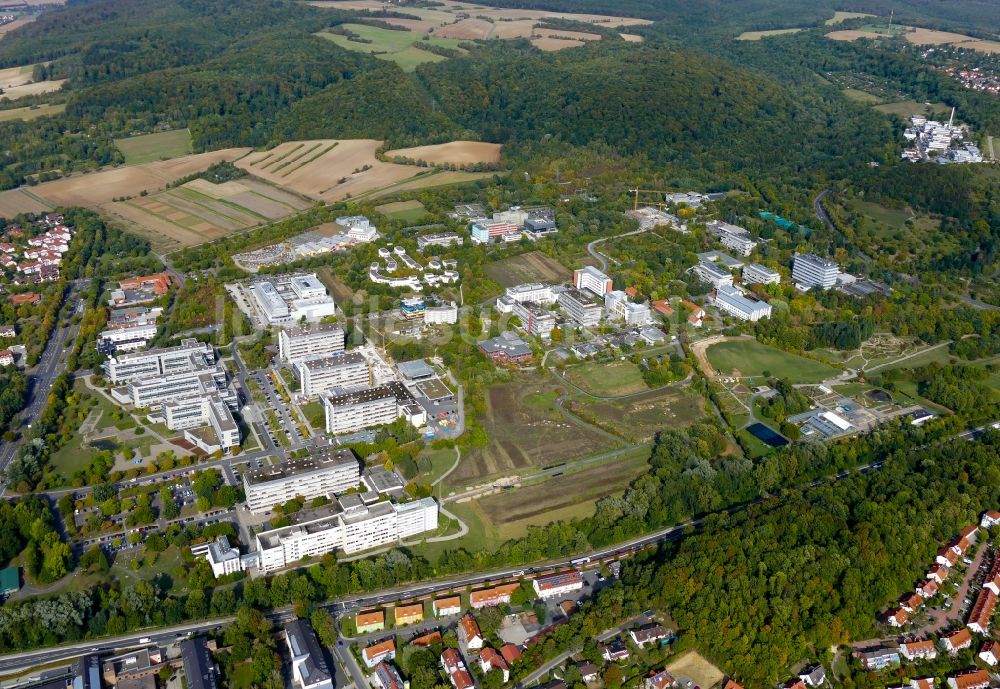 Göttingen von oben - Campus- Gebäude der Universität Göttingen - Nord Campus in Göttingen im Bundesland Niedersachsen, Deutschland