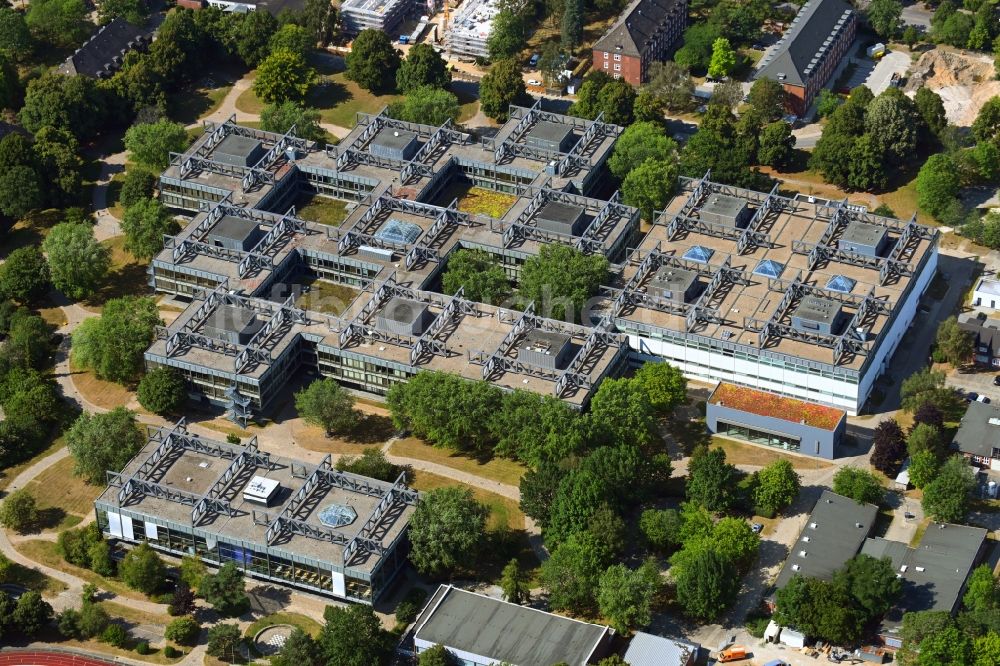 Luftaufnahme Hamburg - Campus- Gebäude der Universität der Helmut-Schmidt-Universität der Bundeswehr Hamburg in Hamburg, Deutschland