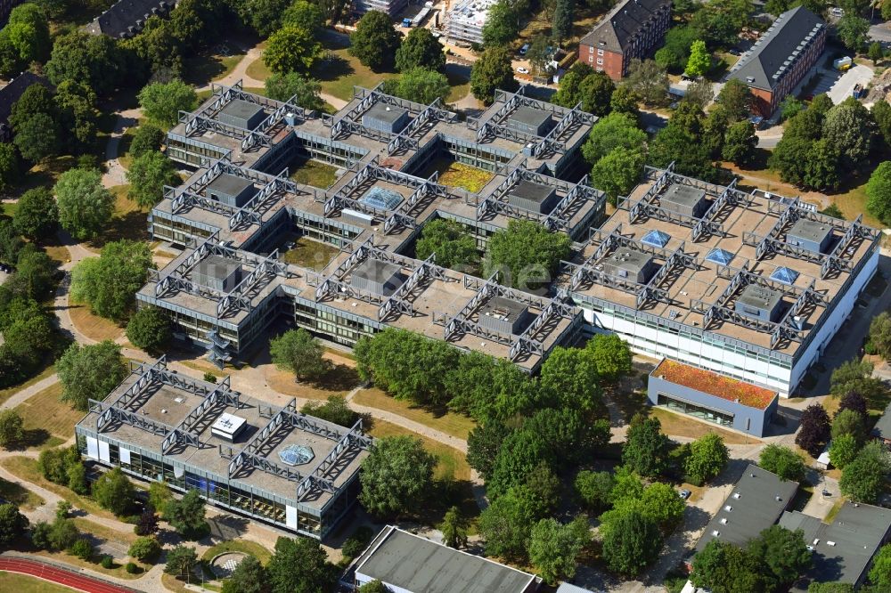 Hamburg von oben - Campus- Gebäude der Universität der Helmut-Schmidt-Universität der Bundeswehr Hamburg in Hamburg, Deutschland