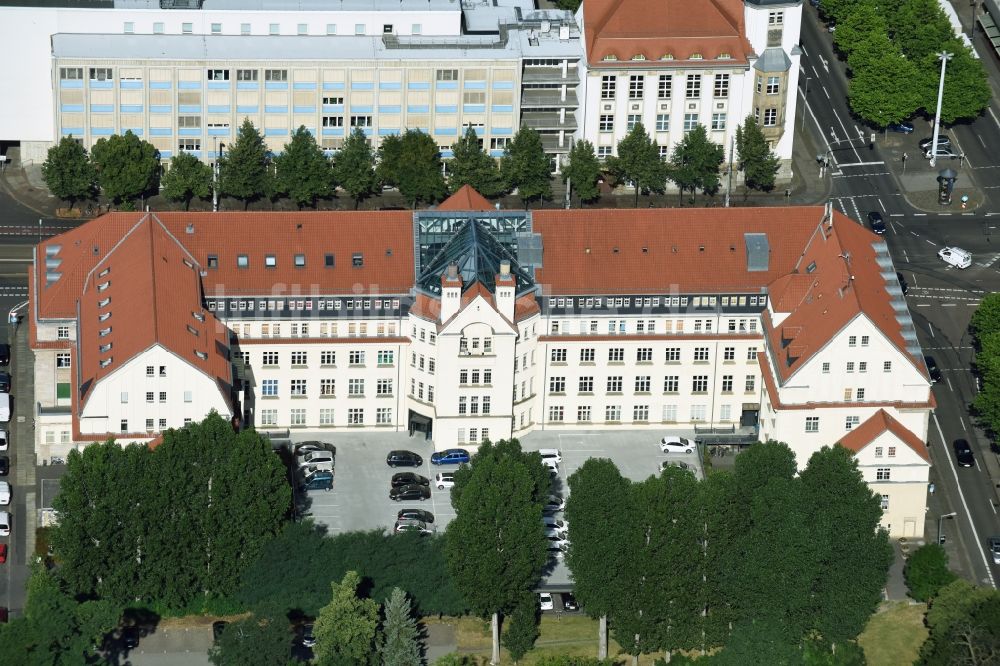 Luftbild Leipzig - Campus- Gebäude der Universität HTKW Hochschule für Telekommunikation Leipzig an der Gustav-Freytag-Straße in Leipzig im Bundesland Sachsen