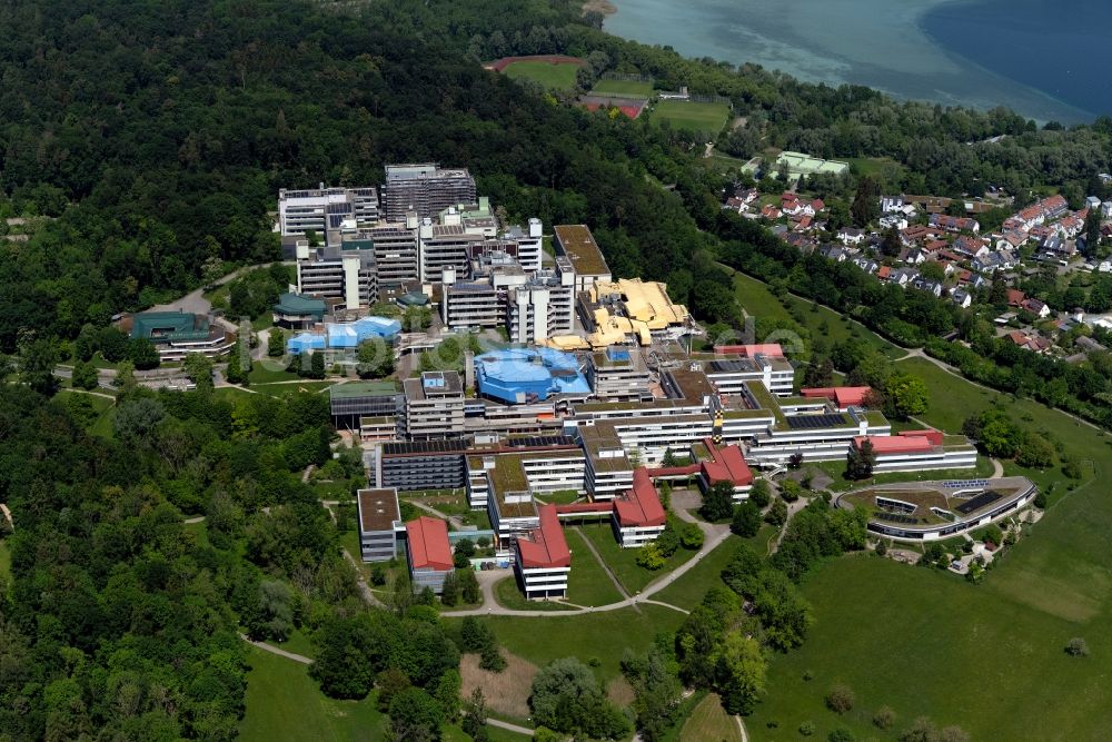 Luftaufnahme Konstanz - Campus- Gebäude der Universität Konstanz im Ortsteil Egg in Konstanz im Bundesland Baden-Württemberg, Deutschland