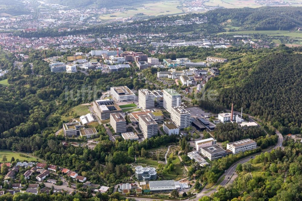 Luftbild Tübingen - Campus- Gebäude der Universität in Tübingen im Bundesland Baden-Württemberg, Deutschland