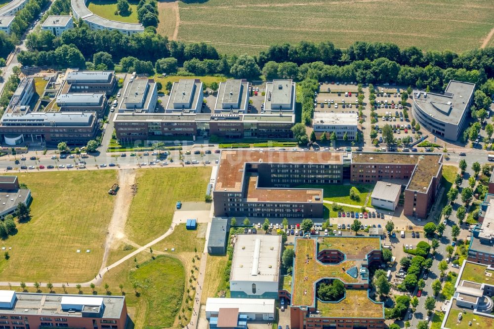 Dortmund aus der Vogelperspektive: Campus- Gebäude der Universität Technische Universität Dortmund Fakultät für Informatik in Dortmund im Bundesland Nordrhein-Westfalen, Deutschland