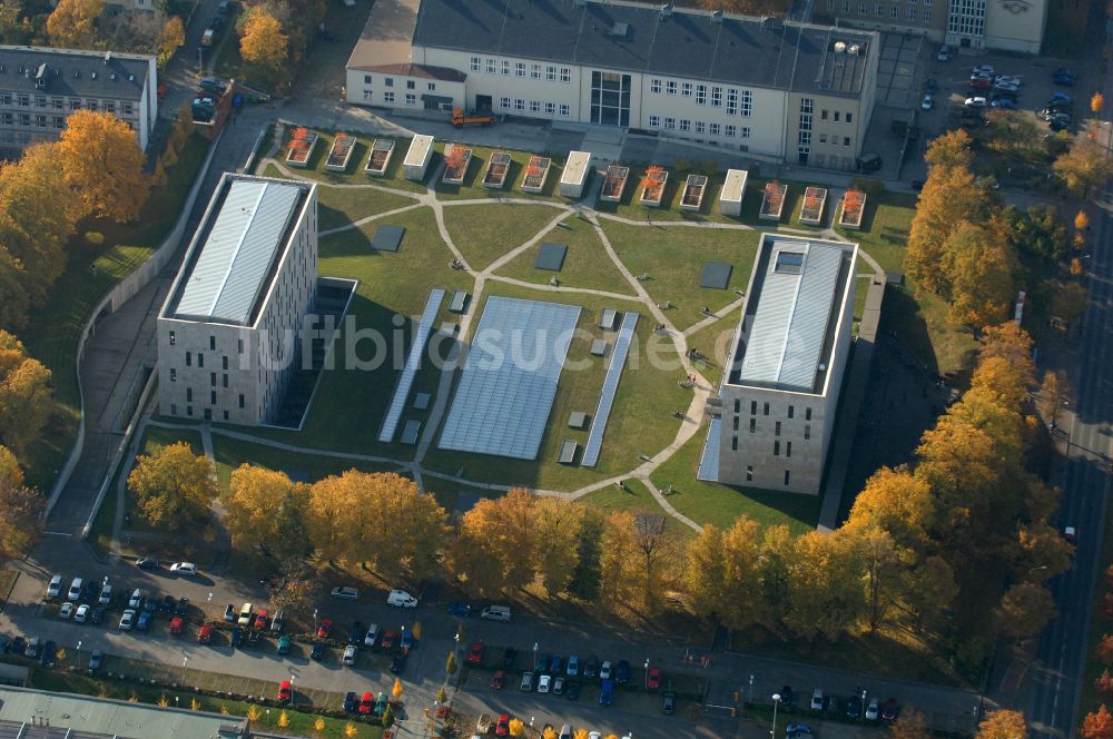 Luftbild Dresden - Campus- Gebäude der Universität TU Technische Universität in Dresden im Bundesland Sachsen, Deutschland