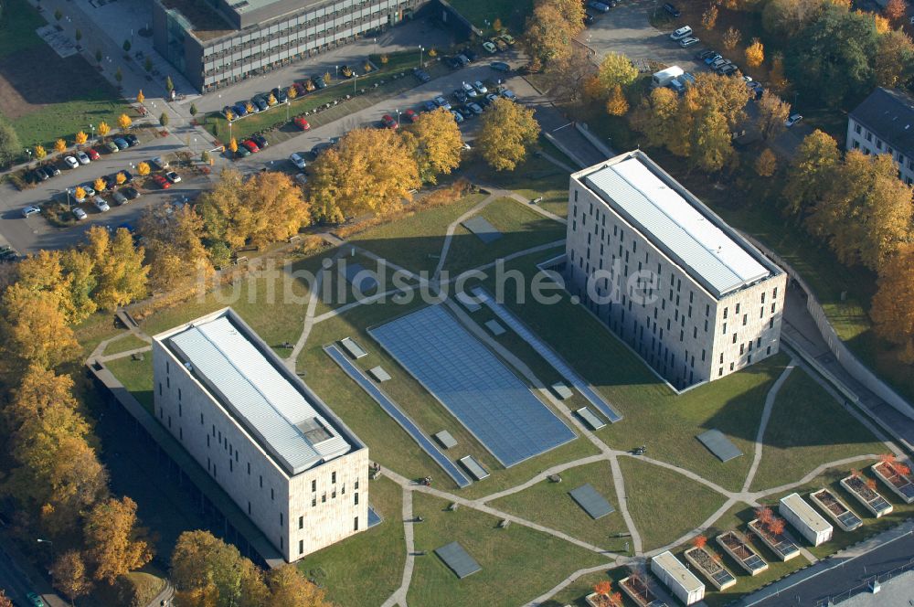 Luftaufnahme Dresden - Campus- Gebäude der Universität TU Technische Universität in Dresden im Bundesland Sachsen, Deutschland