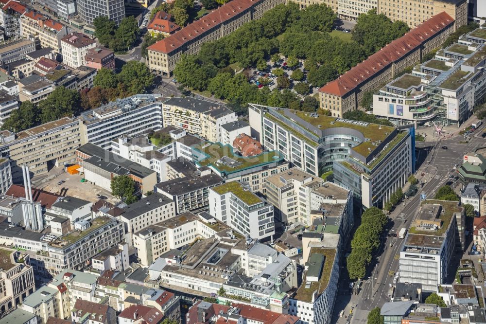 Luftbild Stuttgart - Campus- Gebäude der Universität Universität Stuttgart an der Keplerstraße in Stuttgart im Bundesland Baden-Württemberg, Deutschland