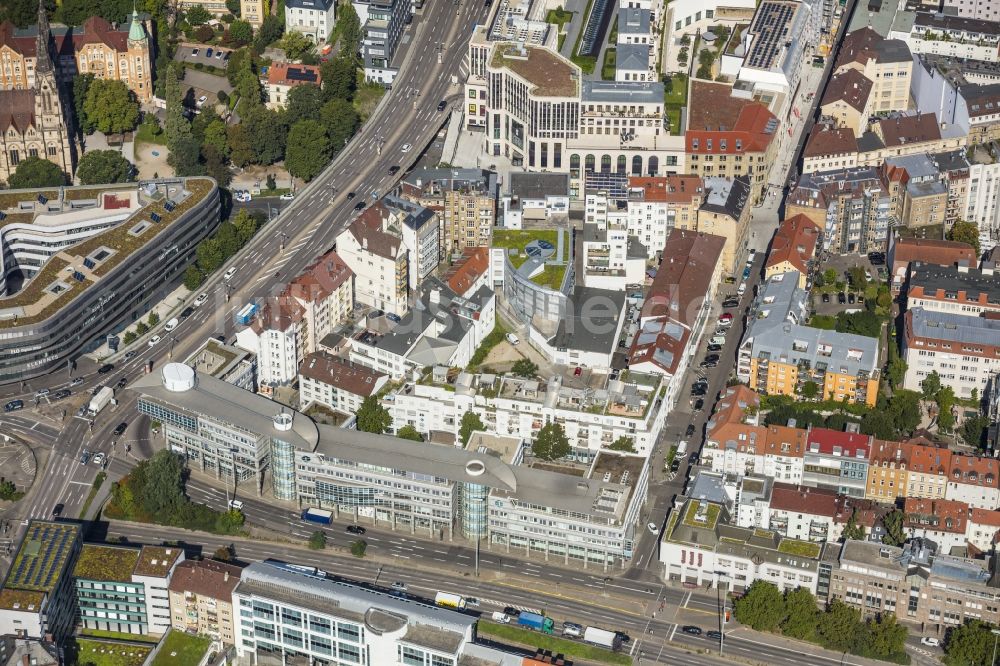 Luftaufnahme Stuttgart - Campus- Gebäude der Universität Universität Stuttgart an der Keplerstraße in Stuttgart im Bundesland Baden-Württemberg, Deutschland