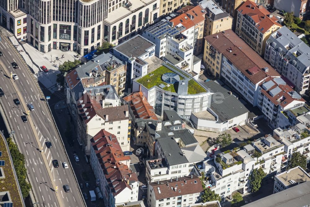 Luftbild Stuttgart - Campus- Gebäude der Universität Universität Stuttgart an der Keplerstraße in Stuttgart im Bundesland Baden-Württemberg, Deutschland