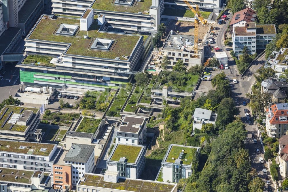 Stuttgart von oben - Campus- Gebäude der Universität Universität Stuttgart an der Keplerstraße in Stuttgart im Bundesland Baden-Württemberg, Deutschland