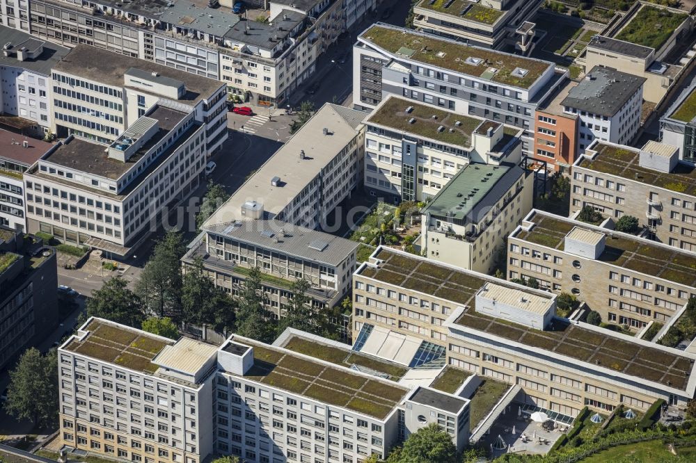 Stuttgart von oben - Campus- Gebäude der Universität Universität Stuttgart an der Keplerstraße in Stuttgart im Bundesland Baden-Württemberg, Deutschland