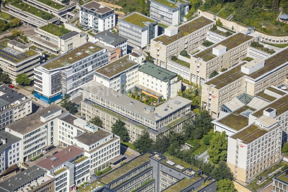 Stuttgart aus der Vogelperspektive: Campus- Gebäude der Universität Universität Stuttgart an der Keplerstraße in Stuttgart im Bundesland Baden-Württemberg, Deutschland