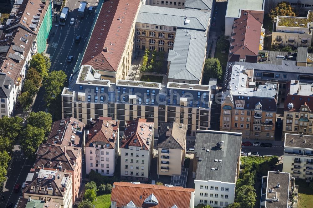 Luftbild Stuttgart - Campus- Gebäude der Universität Universität Stuttgart an der Keplerstraße in Stuttgart im Bundesland Baden-Württemberg, Deutschland