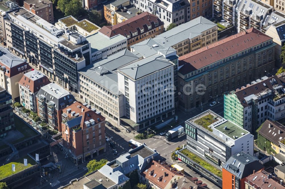 Luftaufnahme Stuttgart - Campus- Gebäude der Universität Universität Stuttgart an der Keplerstraße in Stuttgart im Bundesland Baden-Württemberg, Deutschland