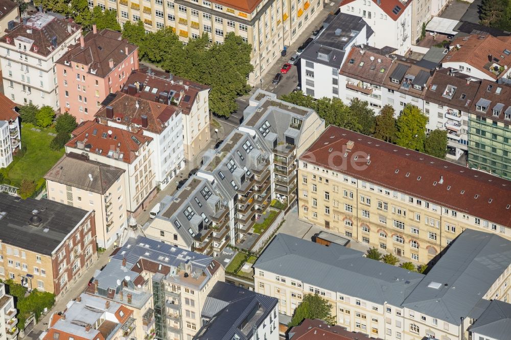 Stuttgart aus der Vogelperspektive: Campus- Gebäude der Universität Universität Stuttgart an der Keplerstraße in Stuttgart im Bundesland Baden-Württemberg, Deutschland