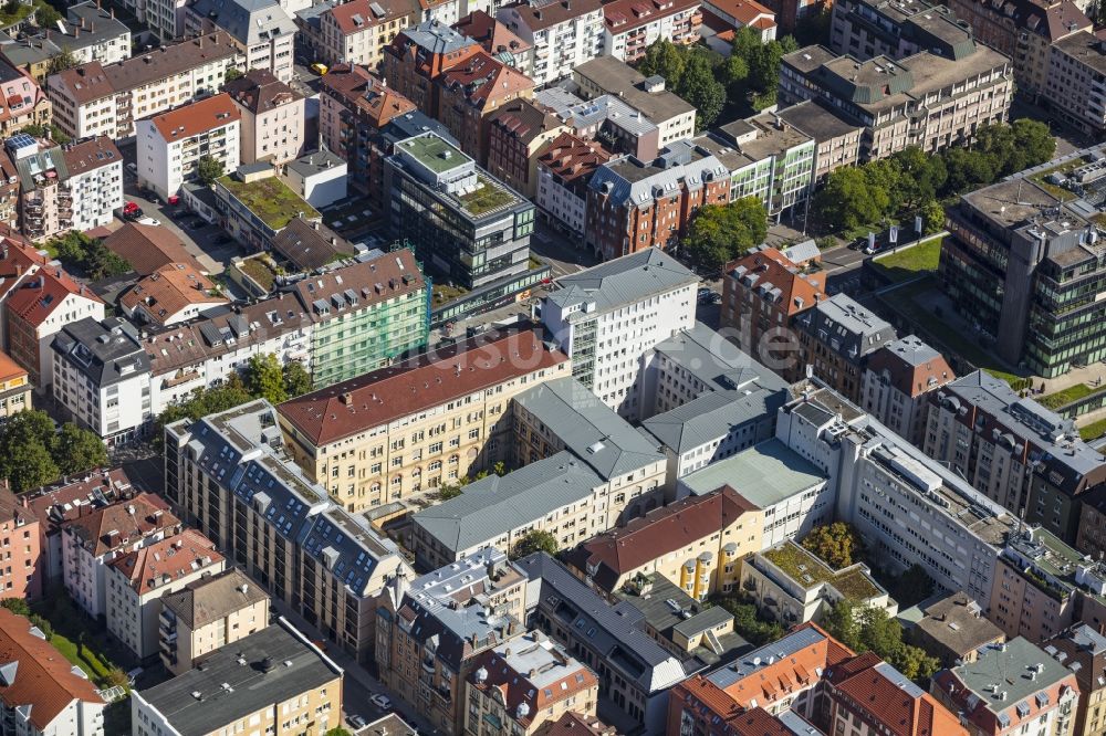 Luftaufnahme Stuttgart - Campus- Gebäude der Universität Universität Stuttgart an der Keplerstraße in Stuttgart im Bundesland Baden-Württemberg, Deutschland