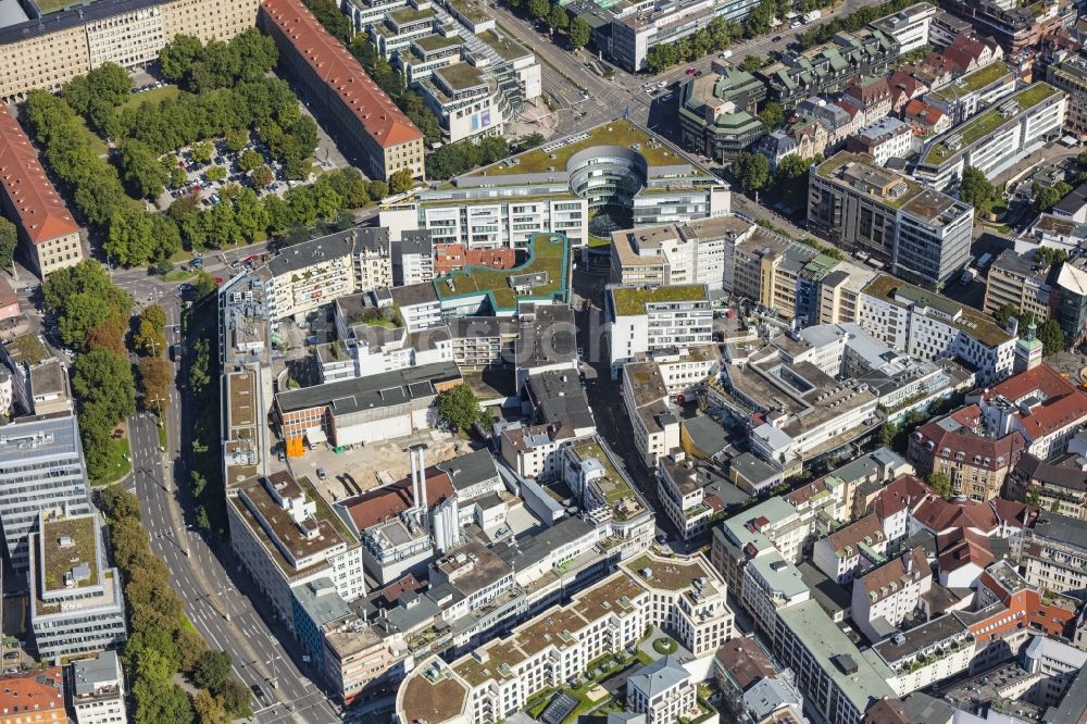 Luftaufnahme Stuttgart - Campus- Gebäude der Universität Universität Stuttgart an der Keplerstraße in Stuttgart im Bundesland Baden-Württemberg, Deutschland