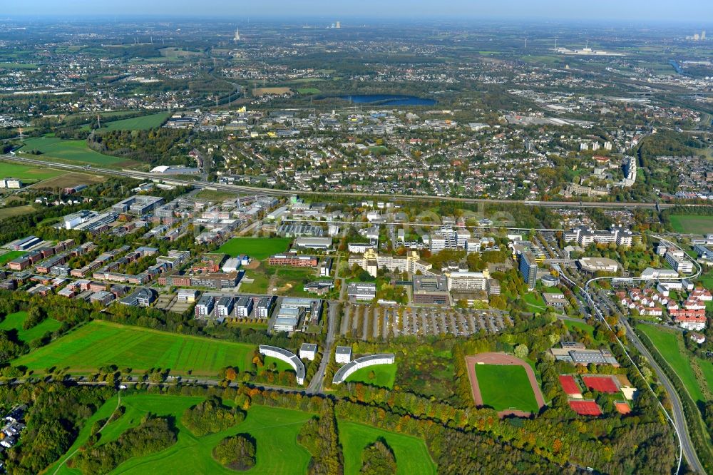 Luftbild Dortmund - Campus- Gelände Campus Nord der Technischen Universität Dortmund im Stadtteil Hombruch in Dortmund im Bundesland Nordrhein-Westfalen