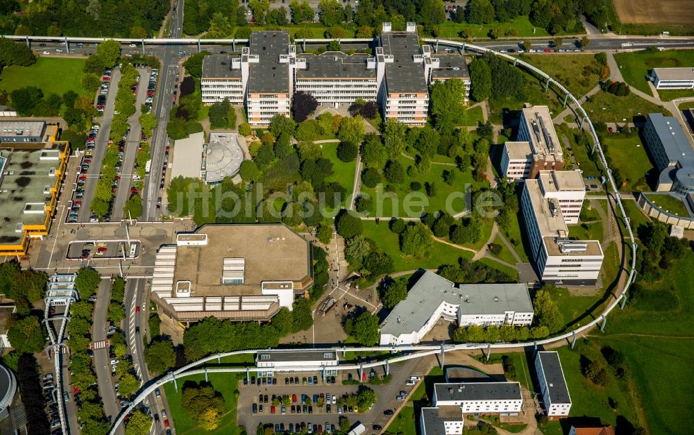 Dortmund von oben - Campus- Gelände und Gebäude des Campus Nord der Technischen Universität in Dortmund im Bundesland Nordrhein-Westfalen