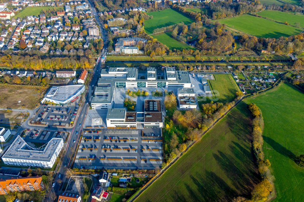 Hamm aus der Vogelperspektive: Campus- Gelände der Hochschule Hamm-Lippstadt in Hamm im Bundesland Nordrhein-Westfalen, Deutschland