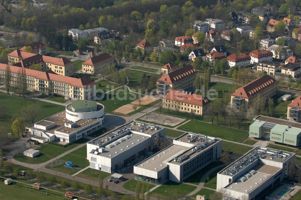 Magdeburg von oben - Campus-Gelände der Hochschule Magdeburg-Stendal (FH)